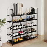 Sekey 10-Tier Shoe Rack – Slim, Stable & Space-Saving, Metal Frame with Non-Woven Fabric Shelves, Ideal for Hallways & Small Rooms